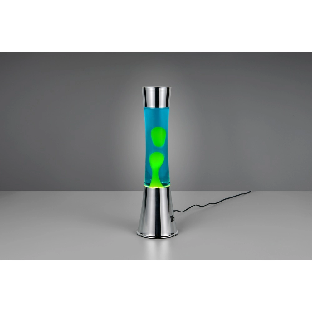 Lava lamp Etna Silver with green Trio 4017807668483
