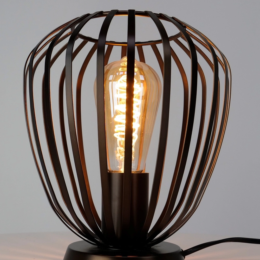 Bronze table lamp Espinal Ø 19,5cm - 1x E27 Eglo 9008606312603