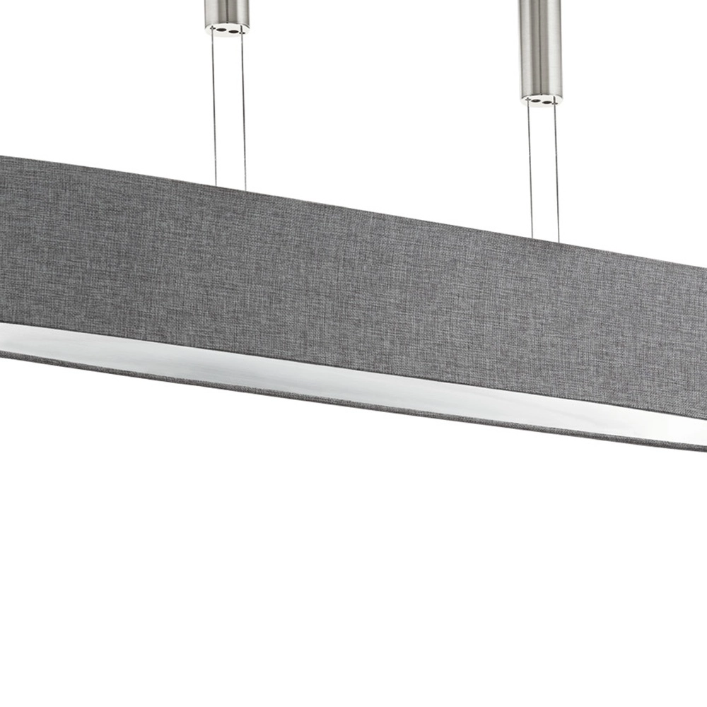 Oval pendant lamp Romao nickel and chromium Eglo 9002759953515