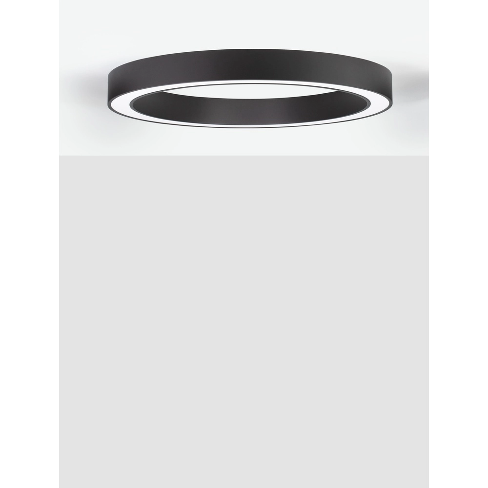 Ceiling lamp Morbido black Ø 80cm