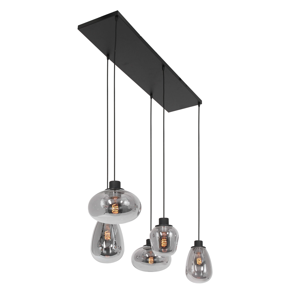 Smoke glass hanging lamp Reflexion Steinhauer 8712746135589