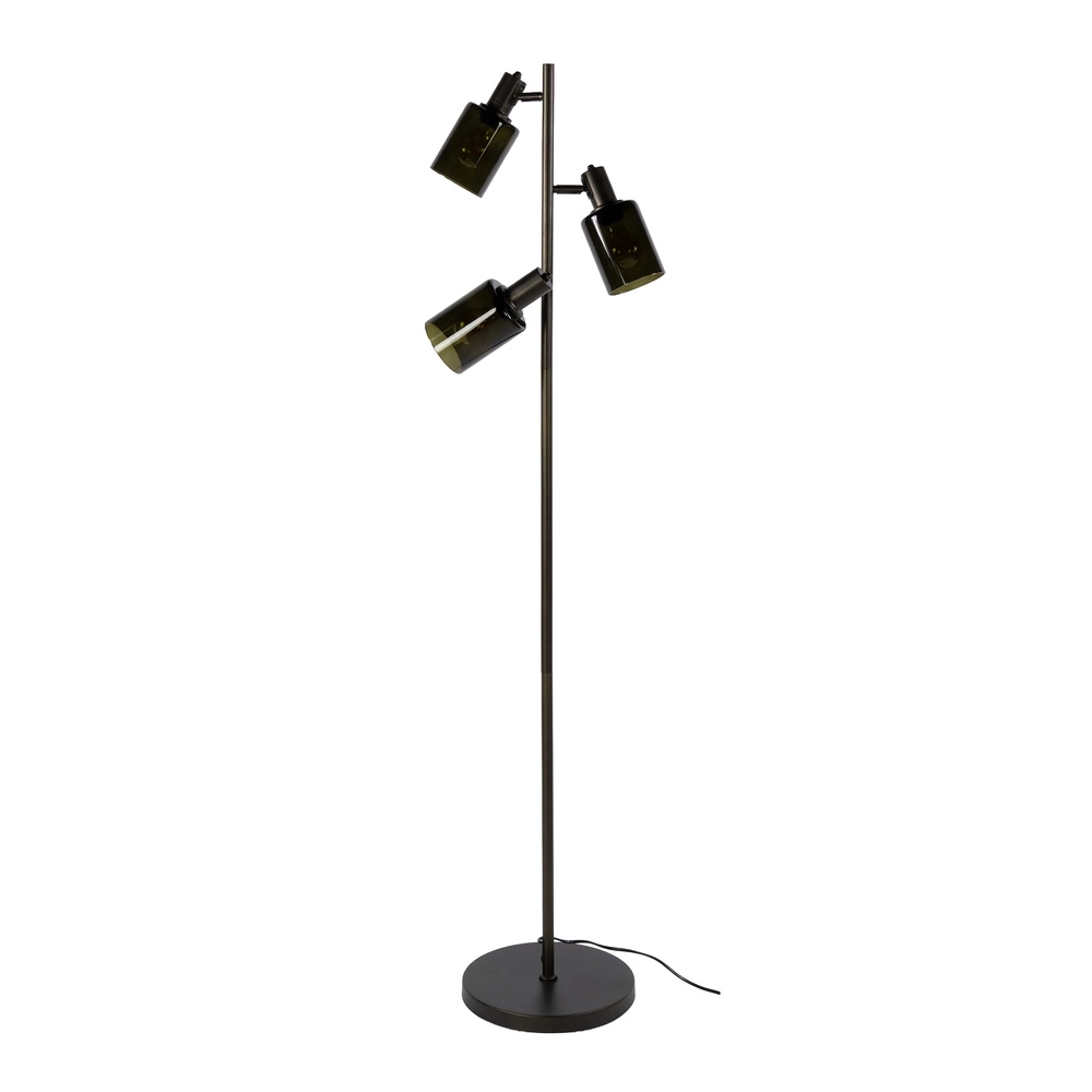 Vloerlamp Sepiora sienna bruin 3-lichts Lyora 8716803515260