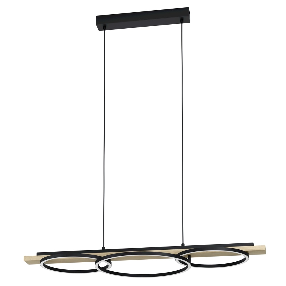 Pendant lamp Boyal LED - with wood look