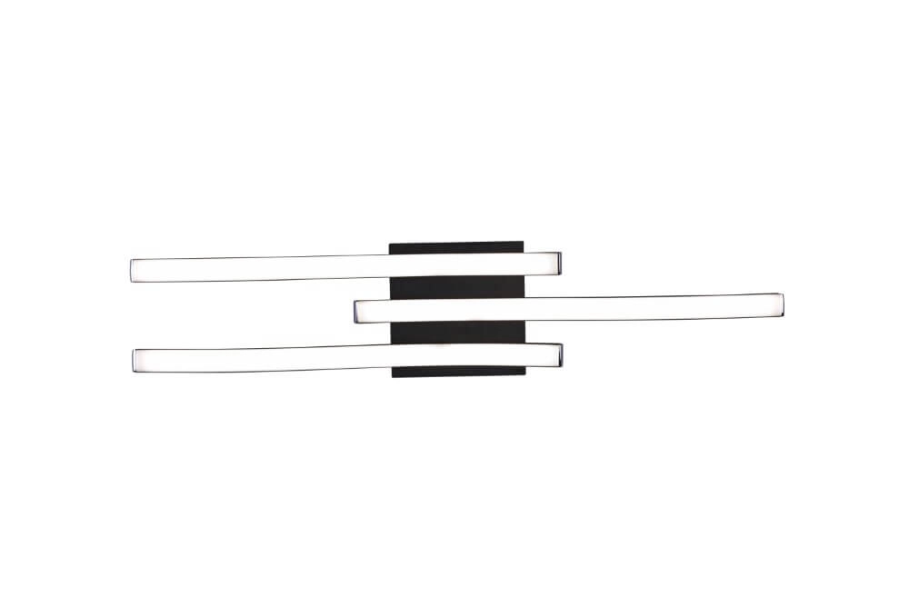 Ceiling lamp Route LED 4000K black Trio 4017807521757