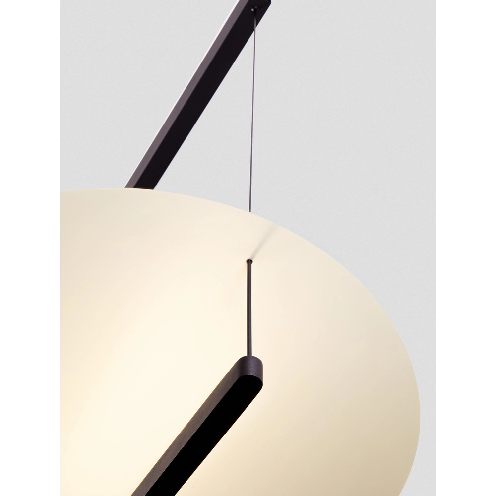 Design pendant lamp Diona Ø 80cm black with white Lyora 5212017451446