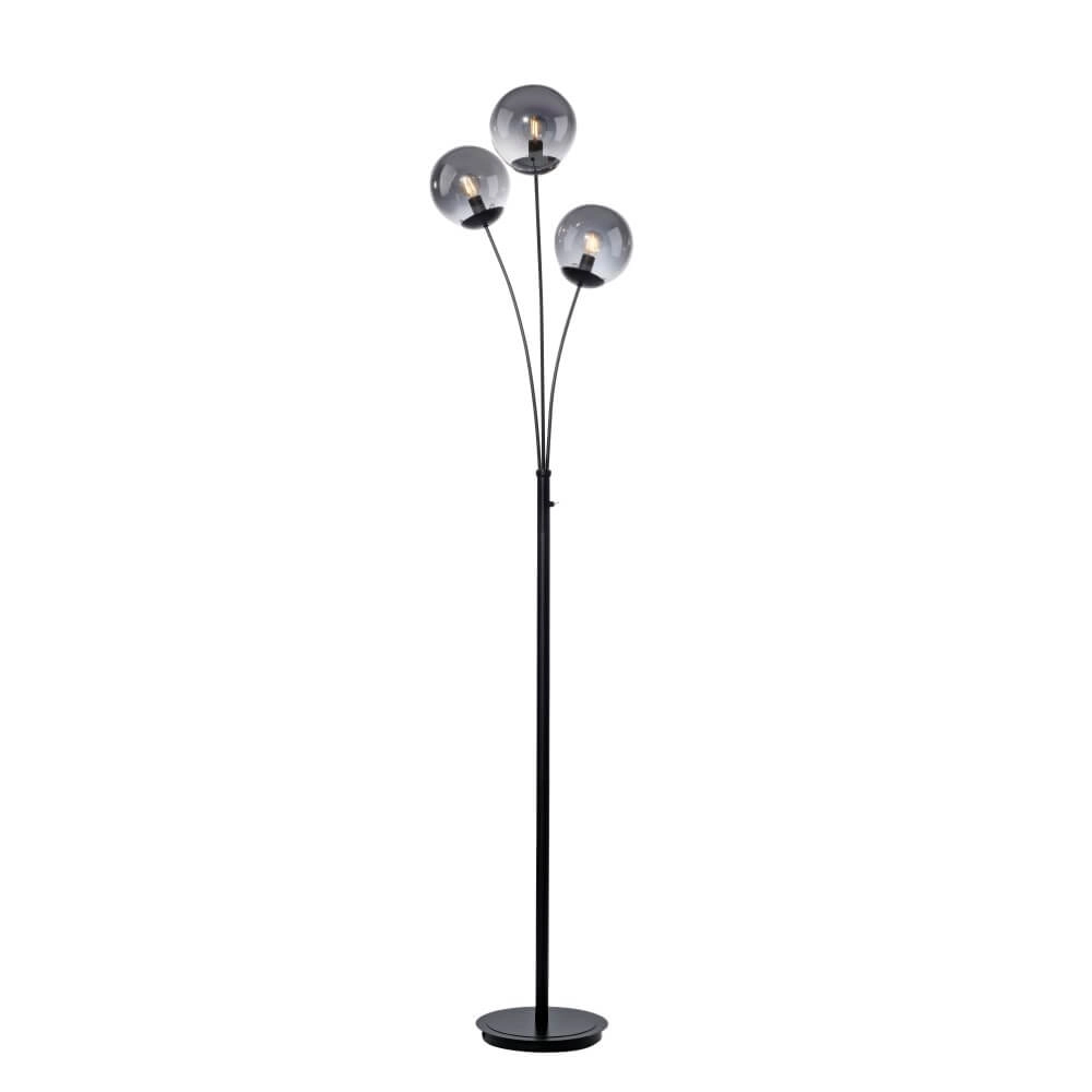 Black floor lamp Big Widow 3-light