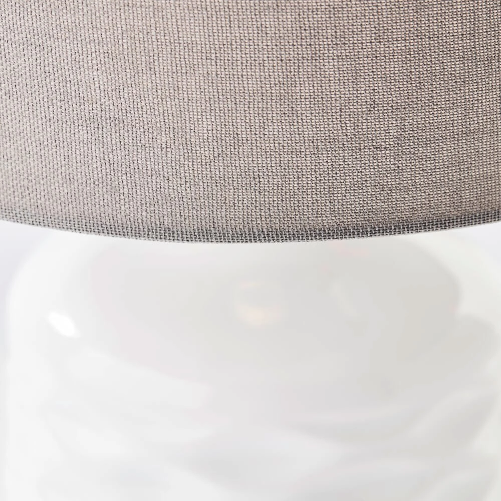 Table lamp Ilysa white with gray Brilliant 4004353412370