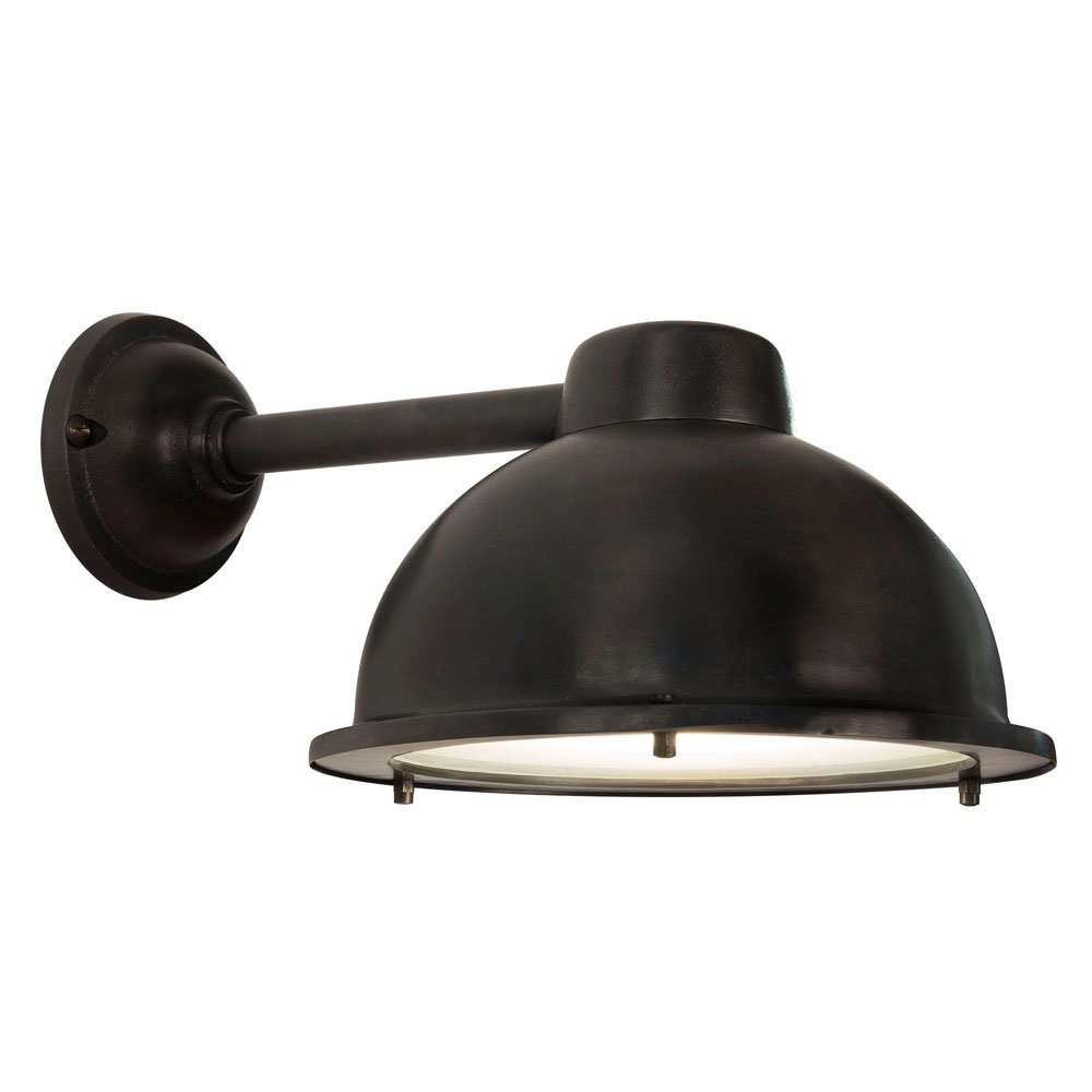 Outdoor lamp rural Nasso black-brown