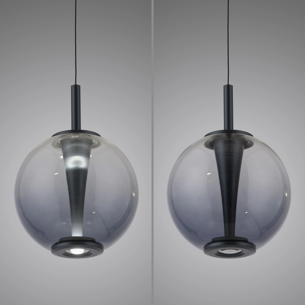 Led pendant light Pure Infinity with smoke glass - Ø 18cm Paul Neuhaus 4012248399033
