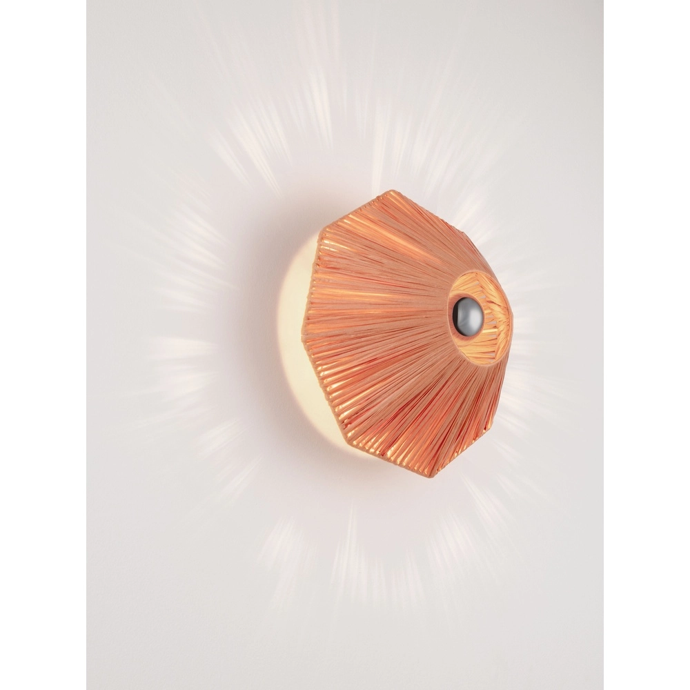 Wall lamp Elvio terracotta Ø 30cm Lyora 5212017493873