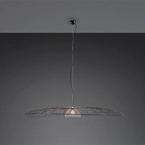 Pendant lamp Lauris Ø 200cm black Trio 4017807678086