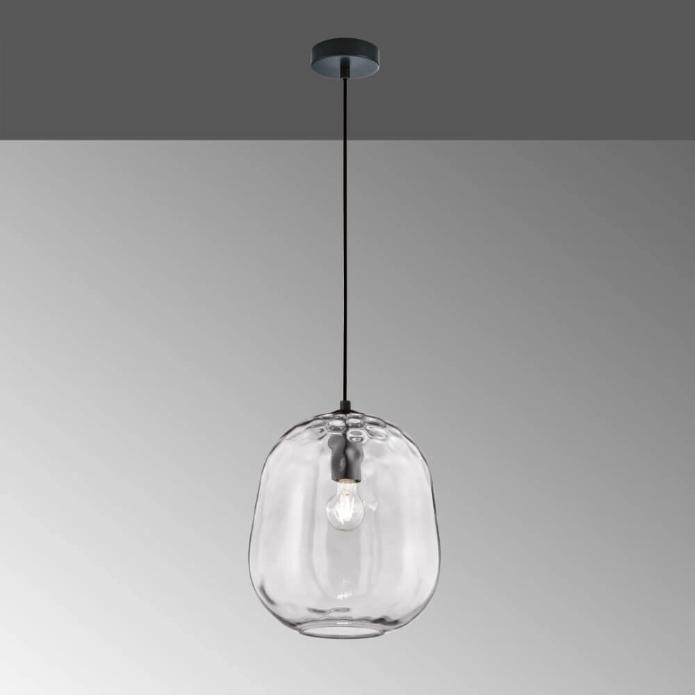Glass hanging lamp Bretagne Ø 29cm Fischer & Honsel 4003694607568