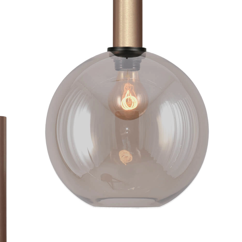 Vide hanging lamp Bella 2 Brass gold with gold glass Masterlight 8718121340876