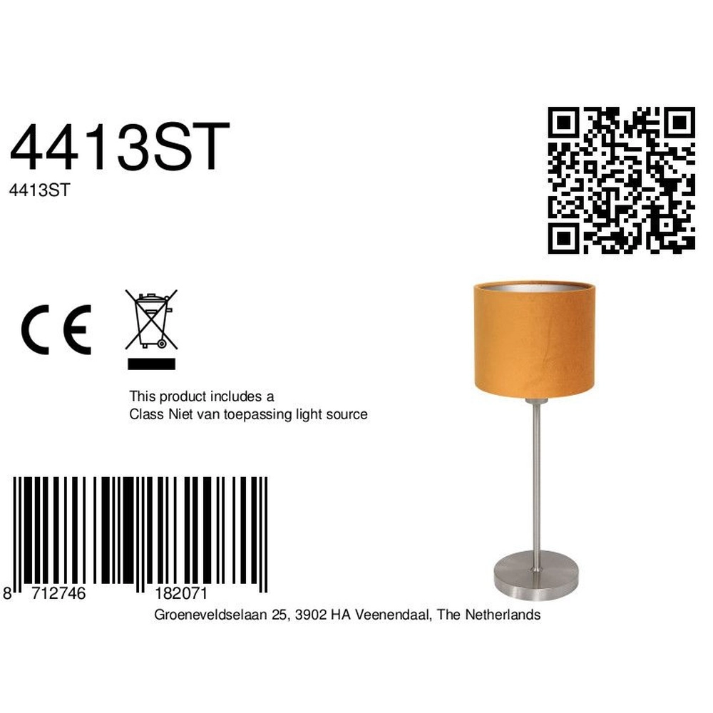 Table lamp Noor with golden cap Steinhauer 8712746182071