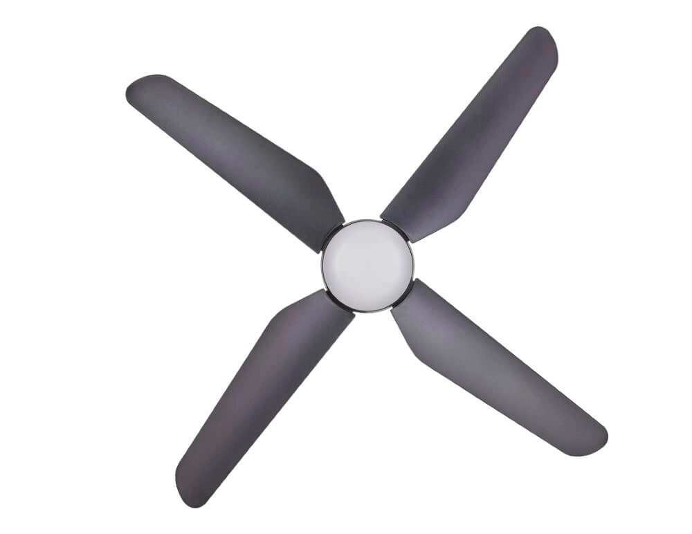 Ceiling fan with lamp Aria Led Ø 122cm black IP55 Beacon 9333509127796