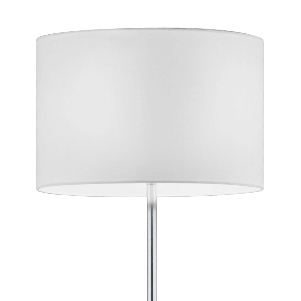 Floor lamp Series 4611 matt chrome with white lampshade Trio 4017807276121