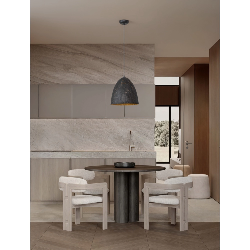 Pendant lamp Solis black Ø 36cm Lyora 5212017477828