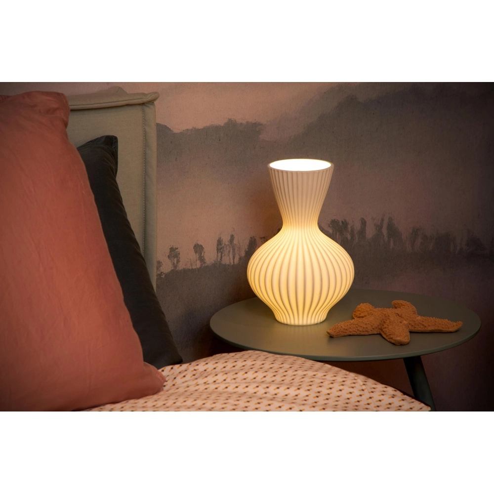 Table lamp vase Momoro white Lucide 5411212134509