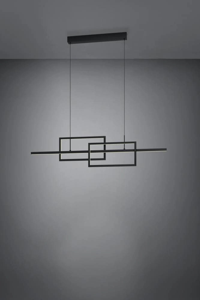 Office hanging lamp Puebla 115cm - black Stars of Light 9002759397975