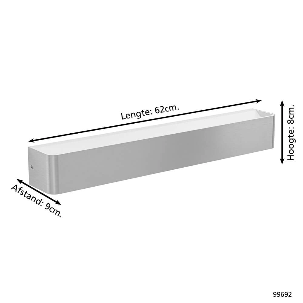 Long wall spotlight Sania 5 Stainless steel Eglo 9002759996925