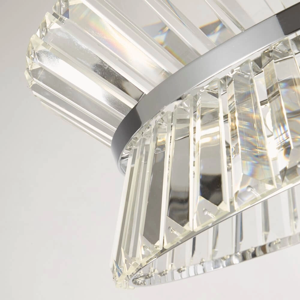 Design pendant lamp Uptown round chrome Searchlight 5053423244013