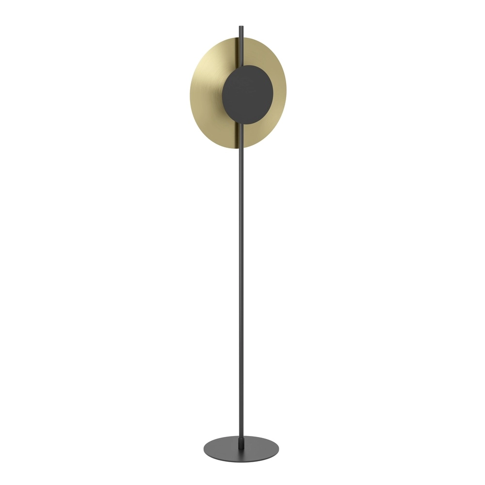 Led floor lamp Tocina black with gold