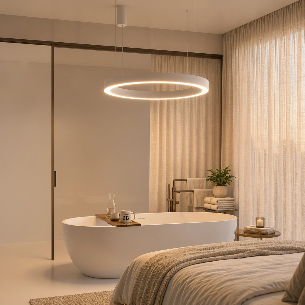 Pendant lamp Morbido white Ø 100cm