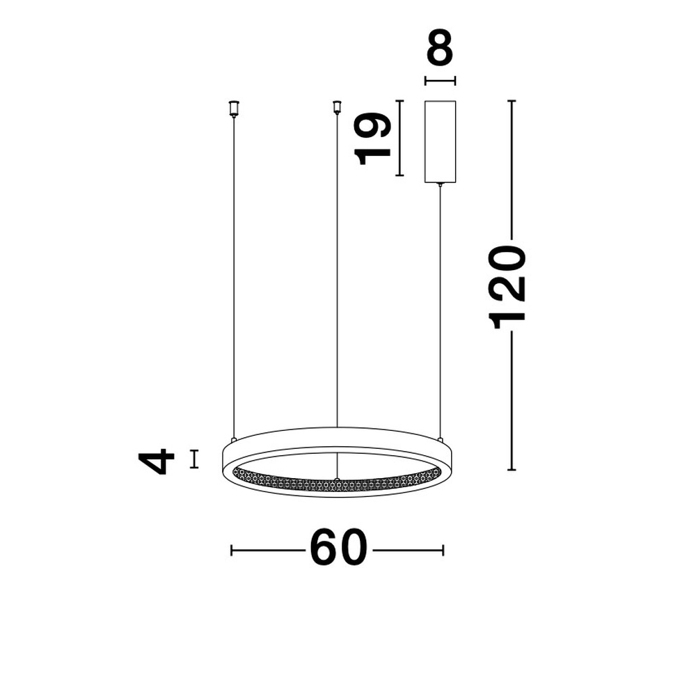 Pendant lamp Preston gold Ø 60cm Lyora 5212017424075