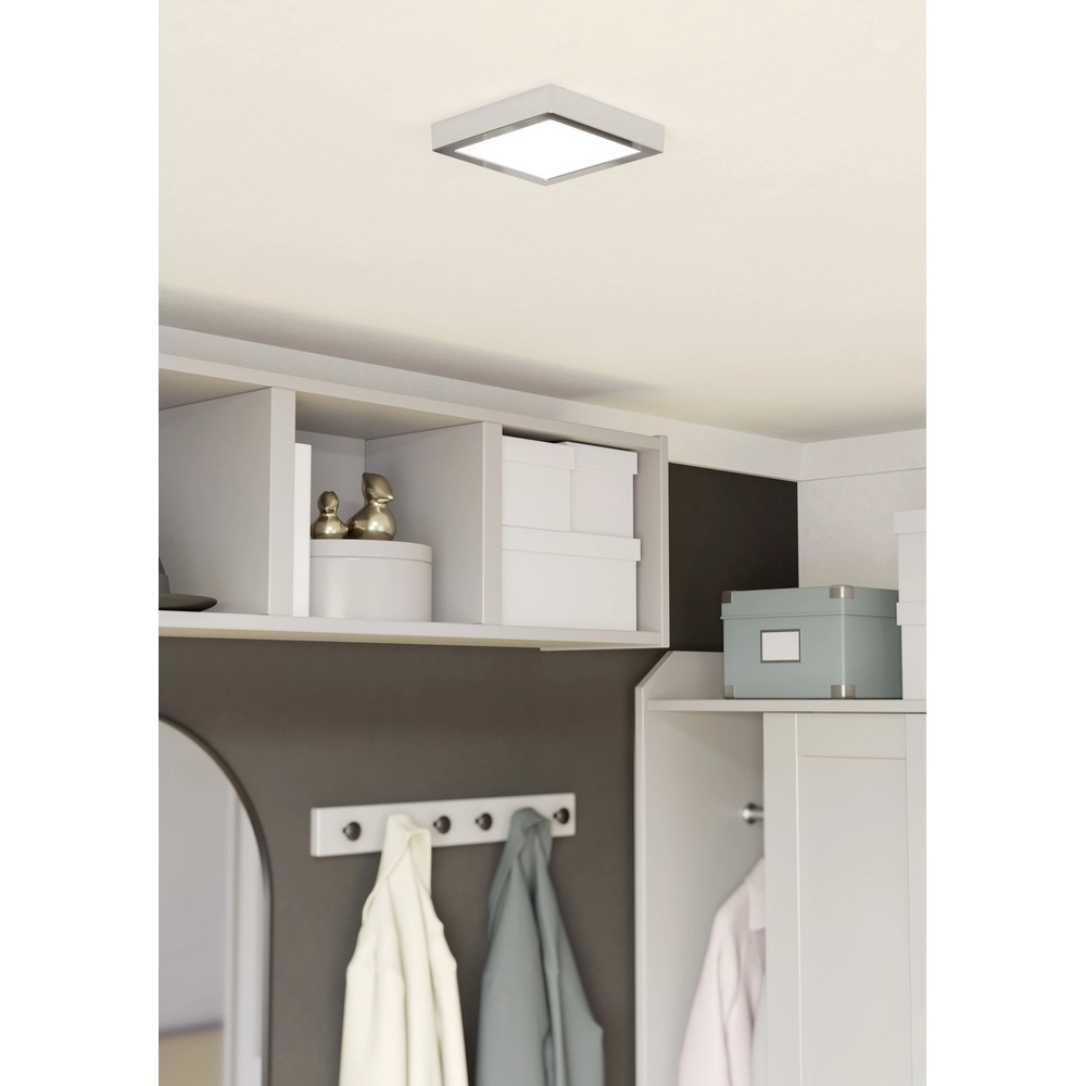 Chrome ceiling light Fueva 6 LED - 15x15 cm Eglo 9008606331086