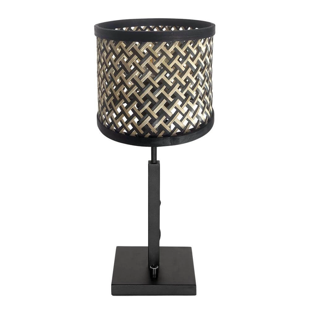 Table lamp Stang black with bamboo shade Steinhauer 8712746172065