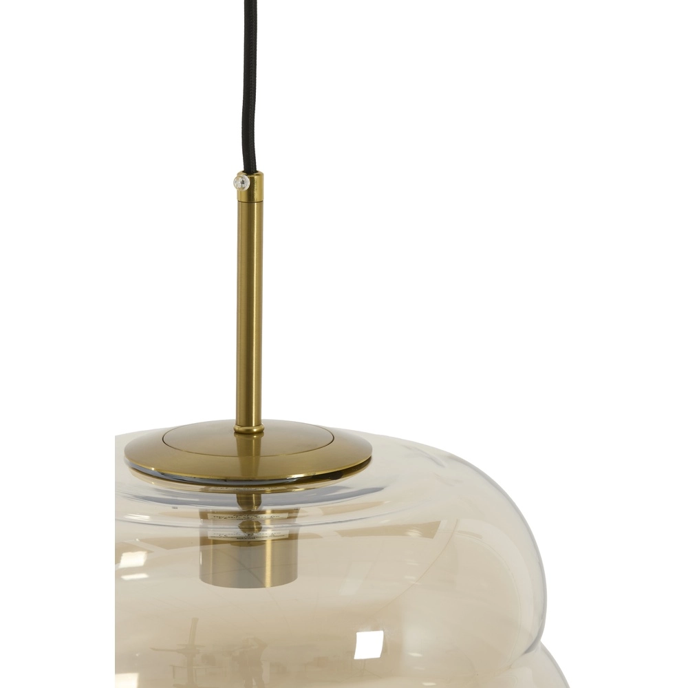 Ø 30cm pendant lamp Misty with amber glass Light & Living 8717807645663