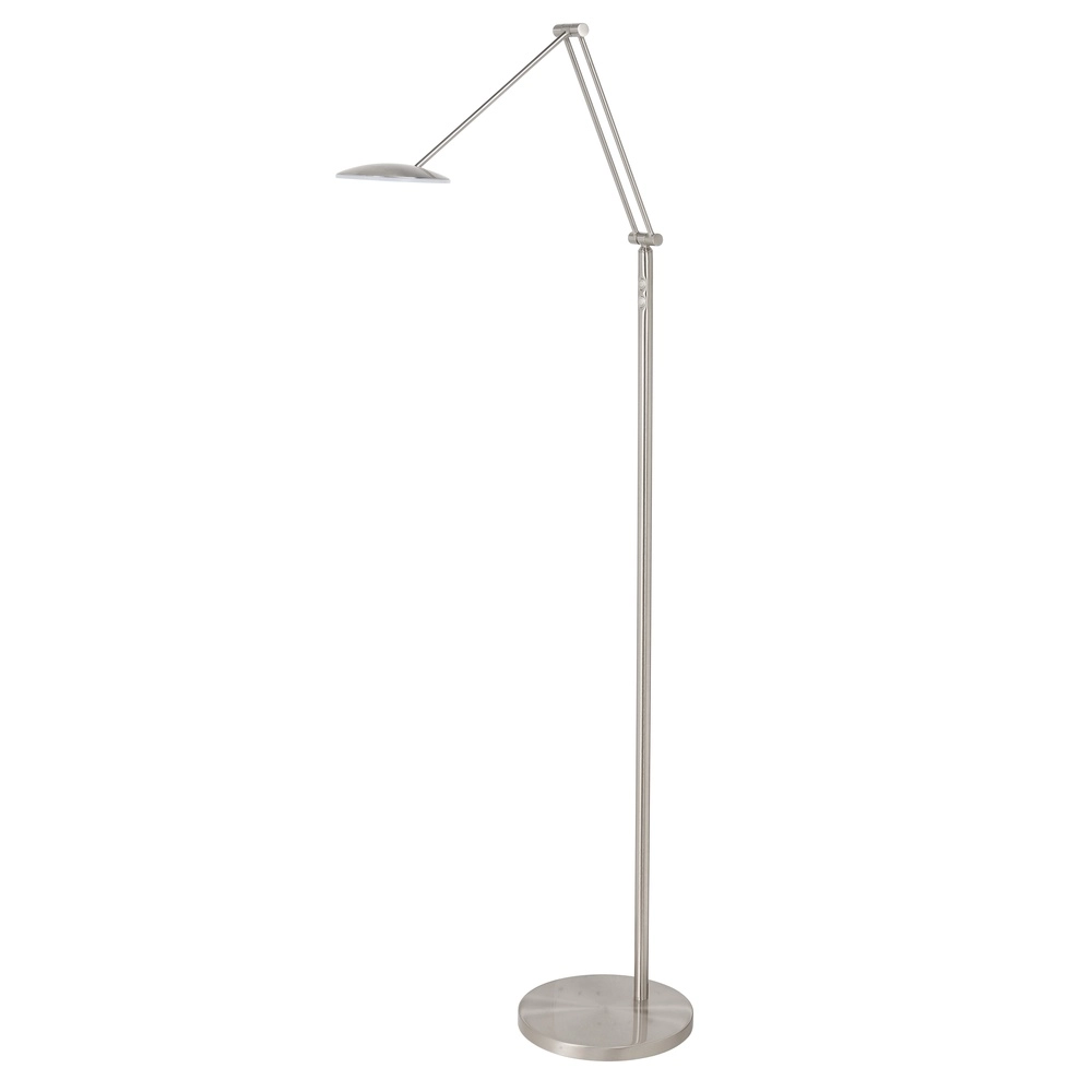 Classic reading lamp Sapporo nickel Ø 23cm