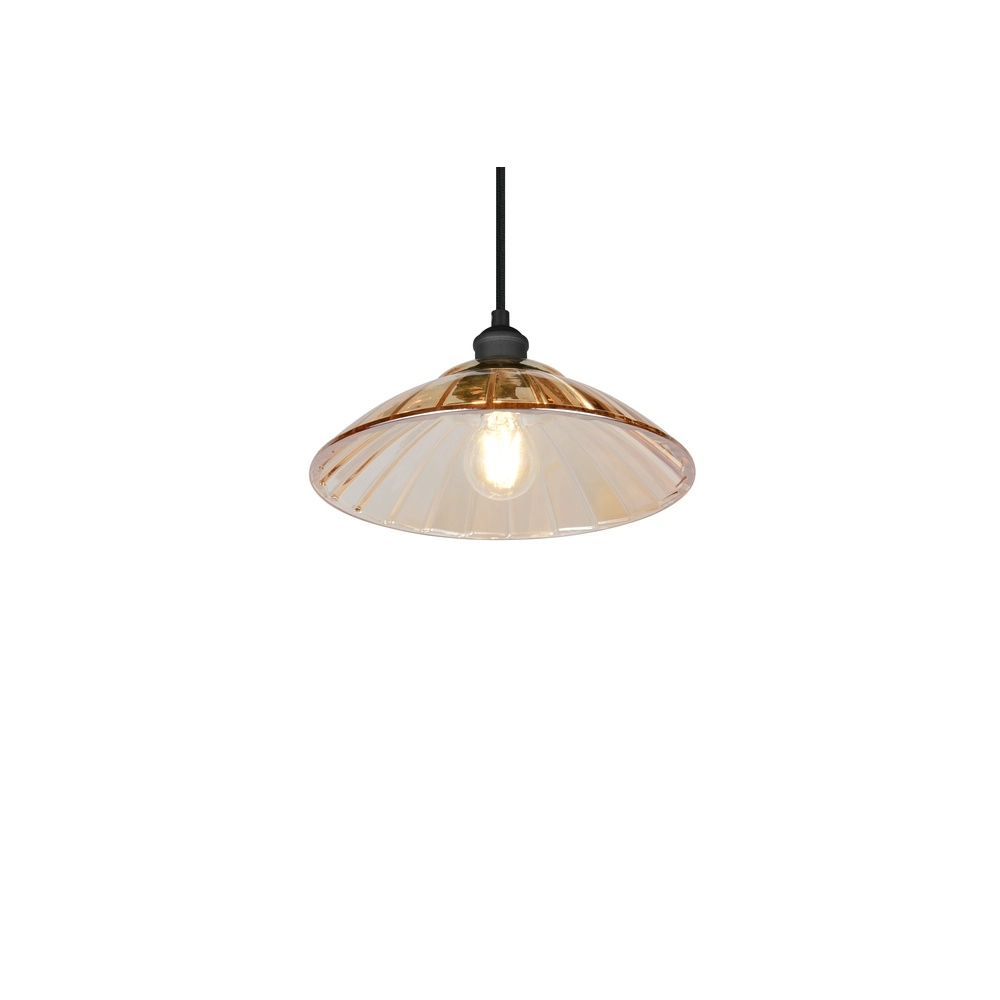 Classic pendant lamp Eluna Black Trio 4017807682489