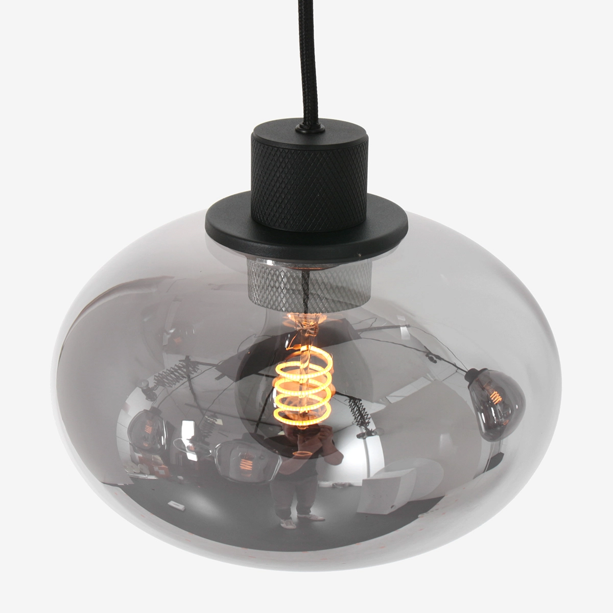 Vide hanging lamp Reflexion with glass Steinhauer 8712746135596