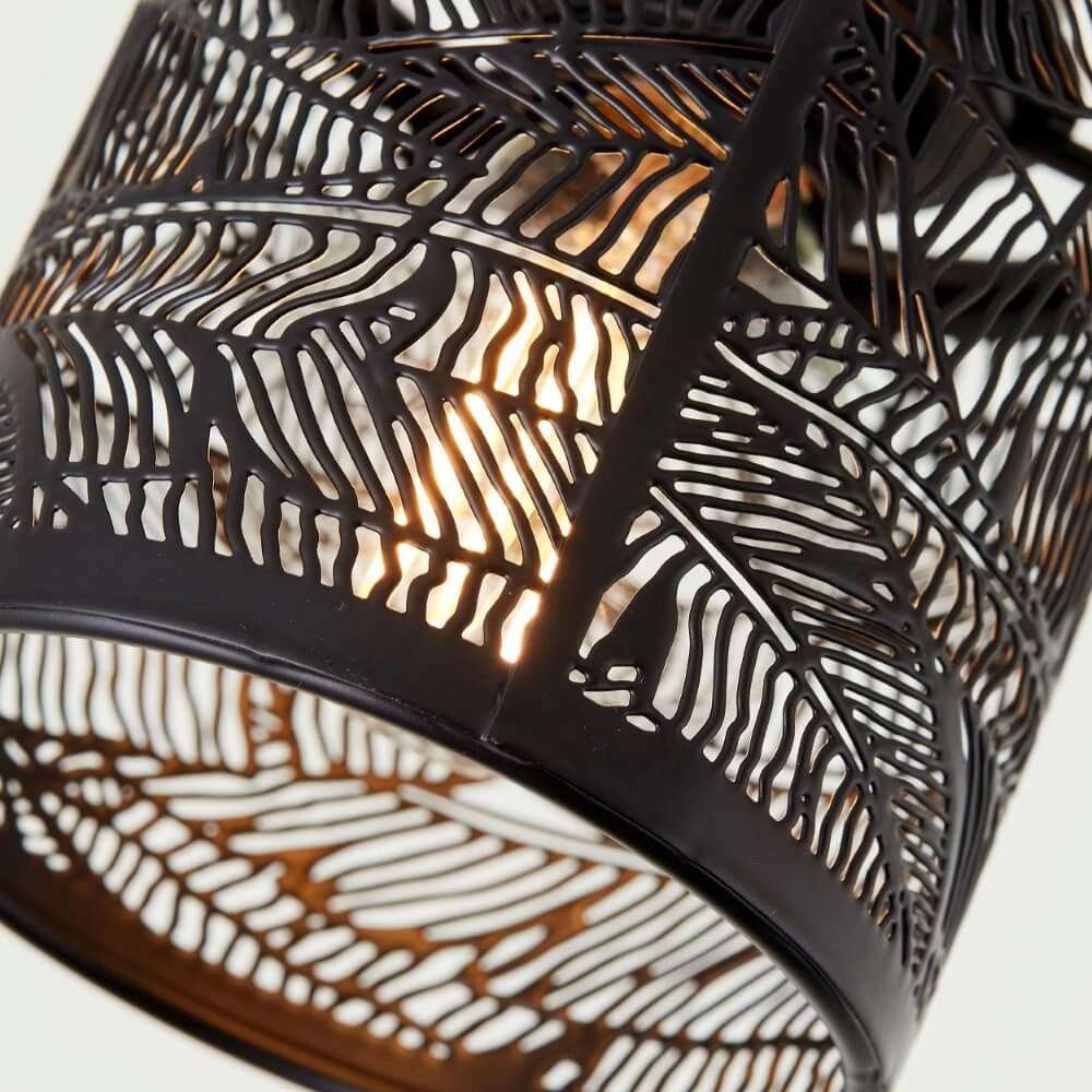 Black ceiling lamp Bano 3-light Brilliant 4004353413483