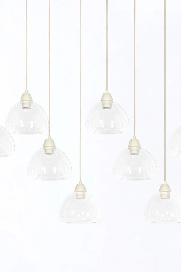 10-light pendant lamp Bisho cream design 120cm Light & Living 8717807743338