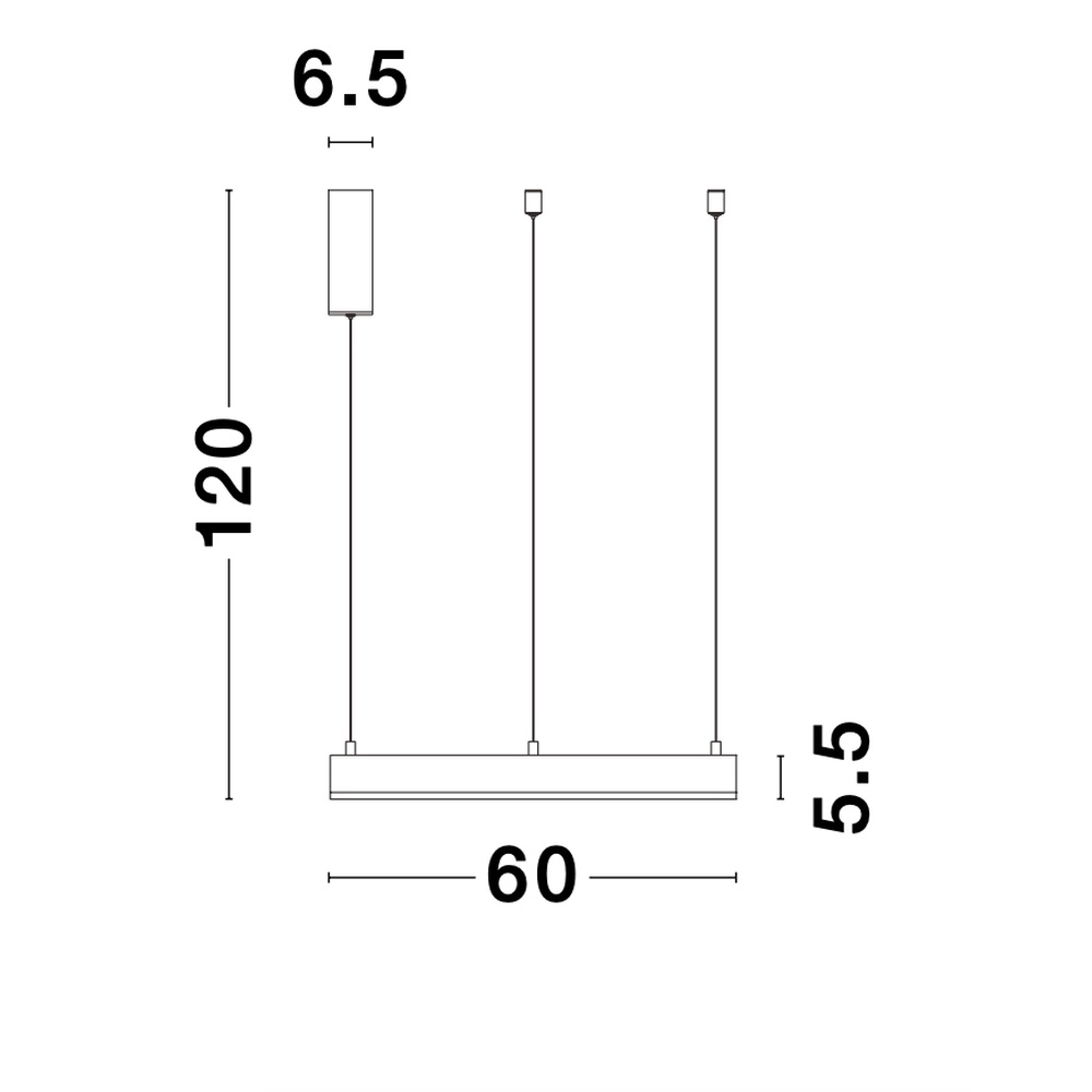 Pendant lamp Motif black Ø 60cm 3000K Lyora 5212017421944