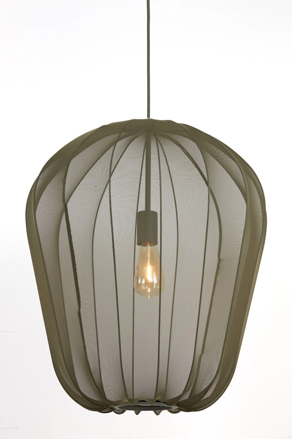Green pendant lamp Plumeria Ø 50cm Light & Living 8717807651466