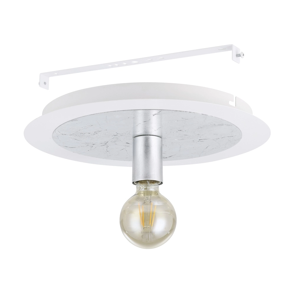 Unique ceiling lamp Passano white and silver single Eglo 9002759974947