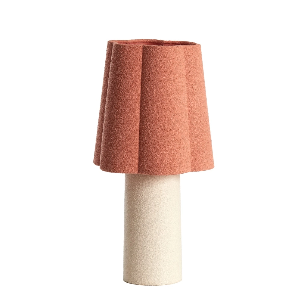 Table lamp Musaby Organic shape - white and pink
