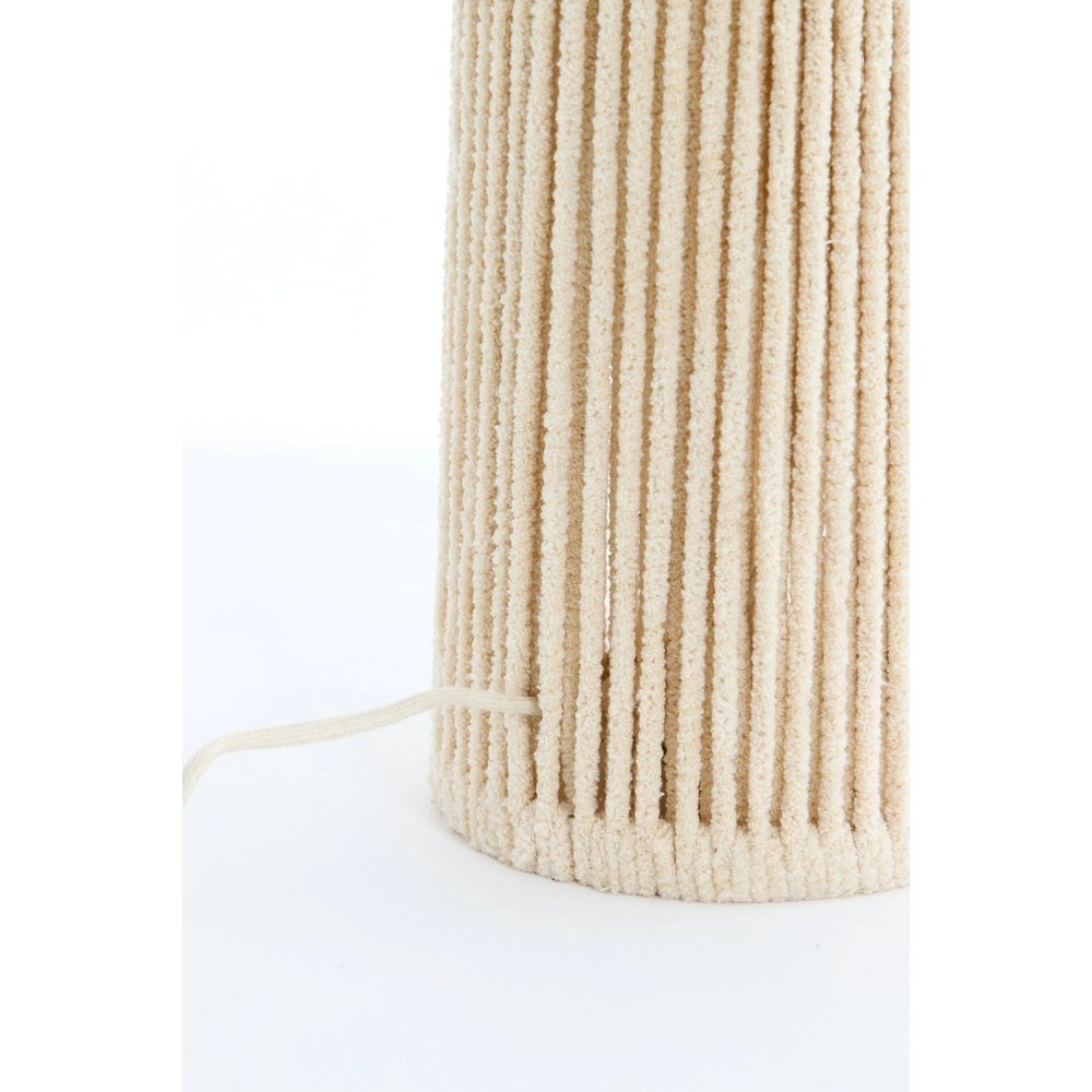 Sand floor lamp Michiel 160cm - chenille cream Light & Living 8717807786151