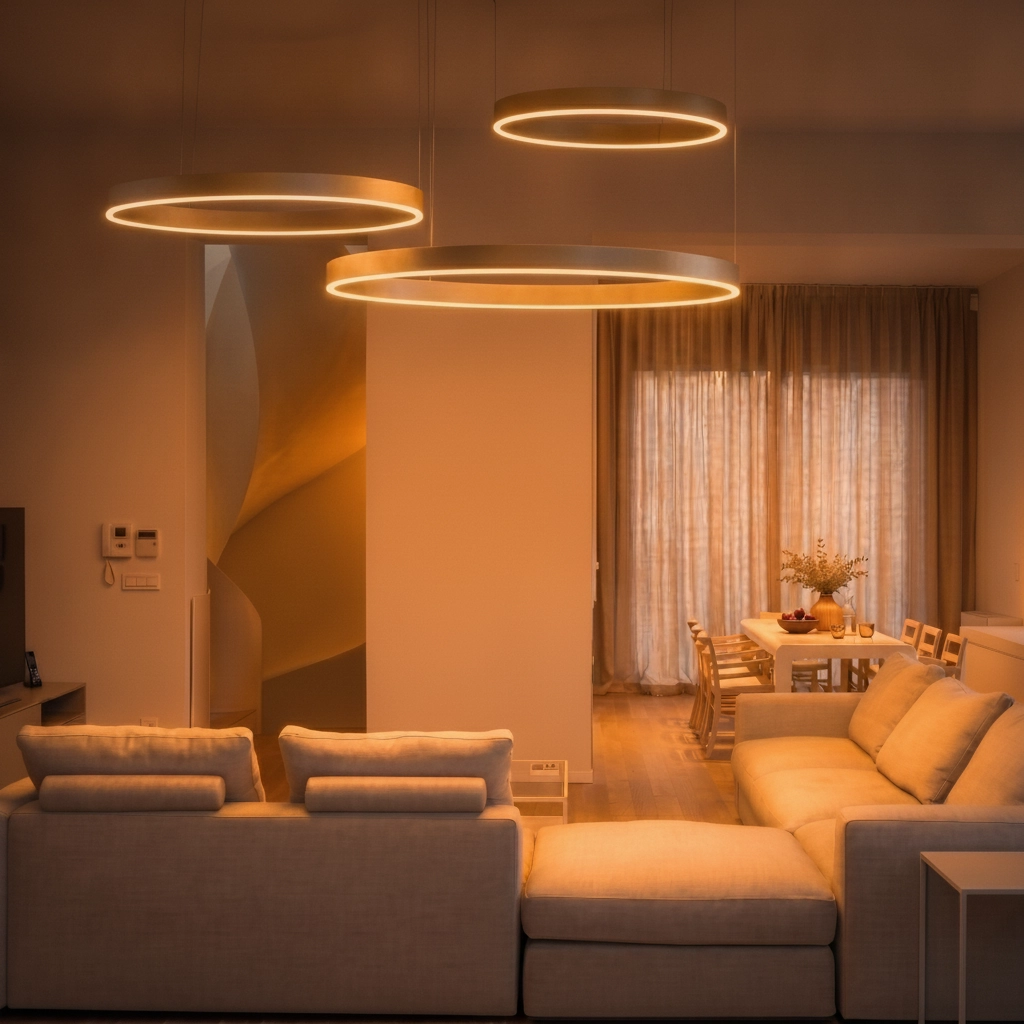 Pendant lamp Motif gold multi 3000K