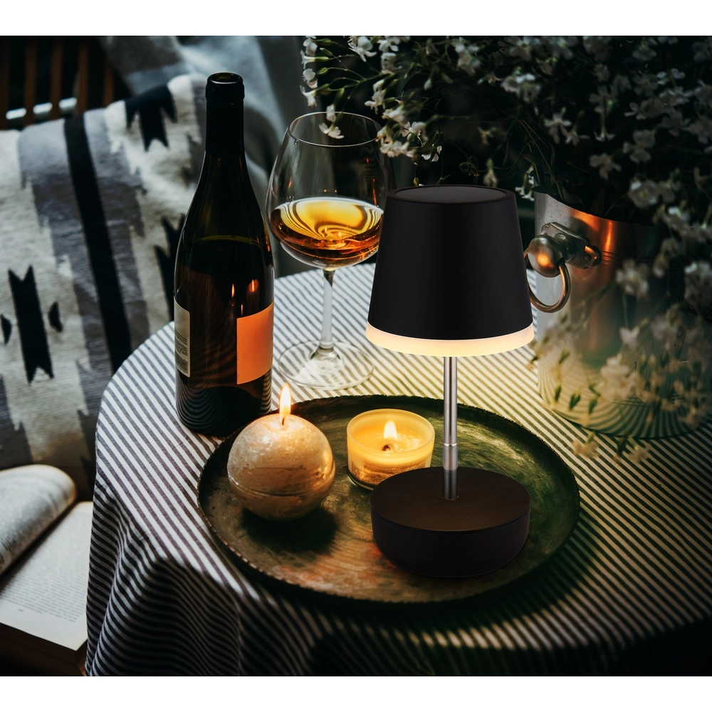 Solar table lamp Felina Black Globo 9007371513505