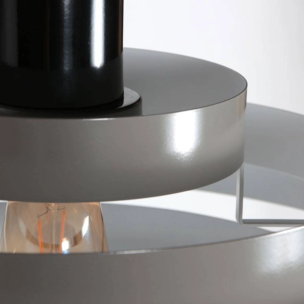Design pendant lamp Halo Cirque grey Ø 50cm Steinhauer 8712746178319