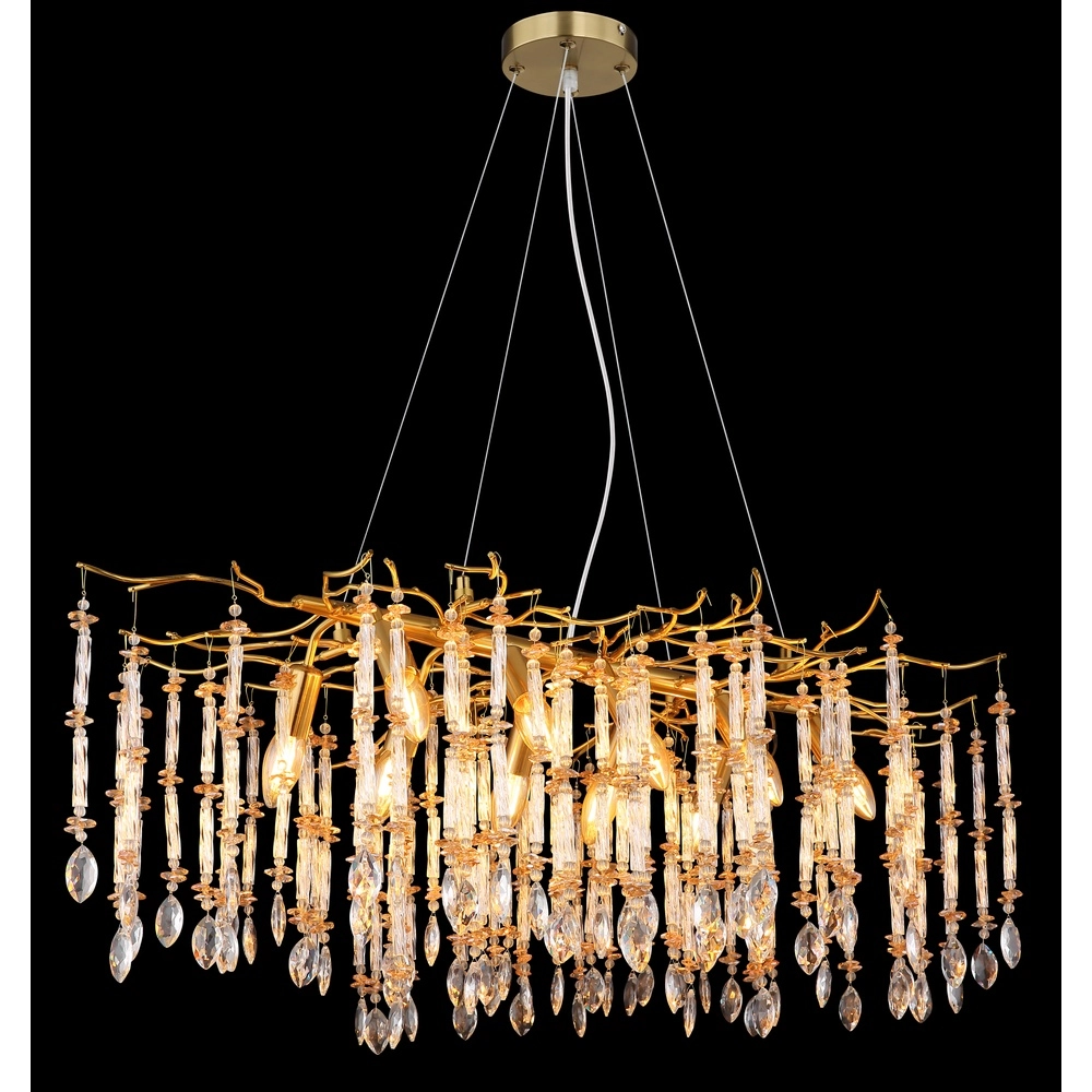 Pendant lamp Gloria 100cm gold Globo 9007371578993