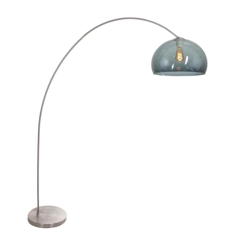 Arc lamp Solva metal with smoke glass