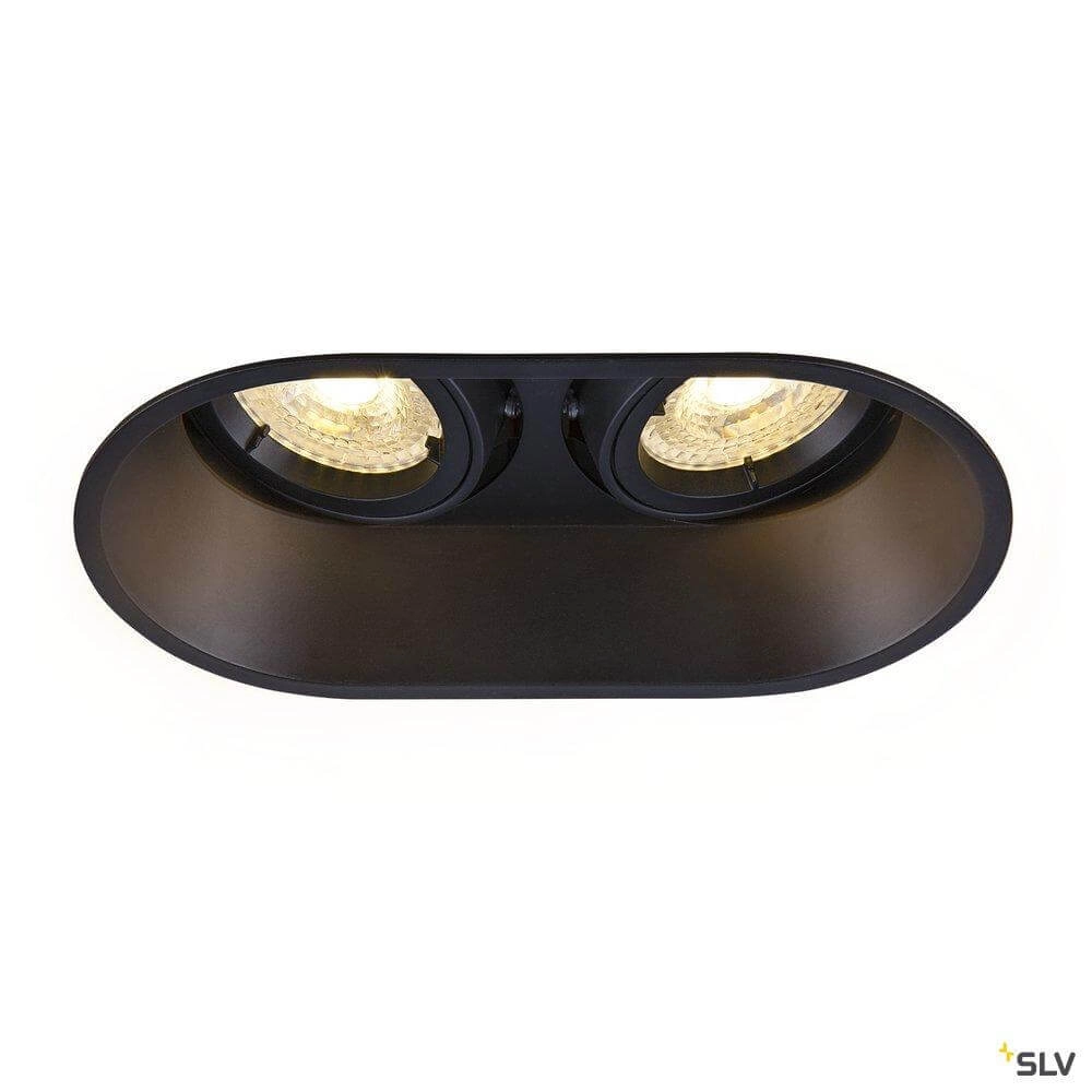 Black recessed spotlight Horn