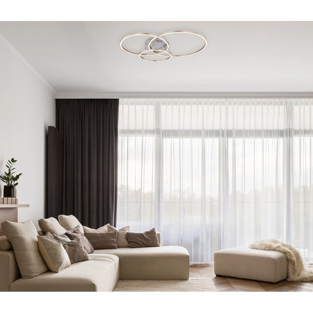Modern ceiling lamp Munni nickel Globo 9007371395842
