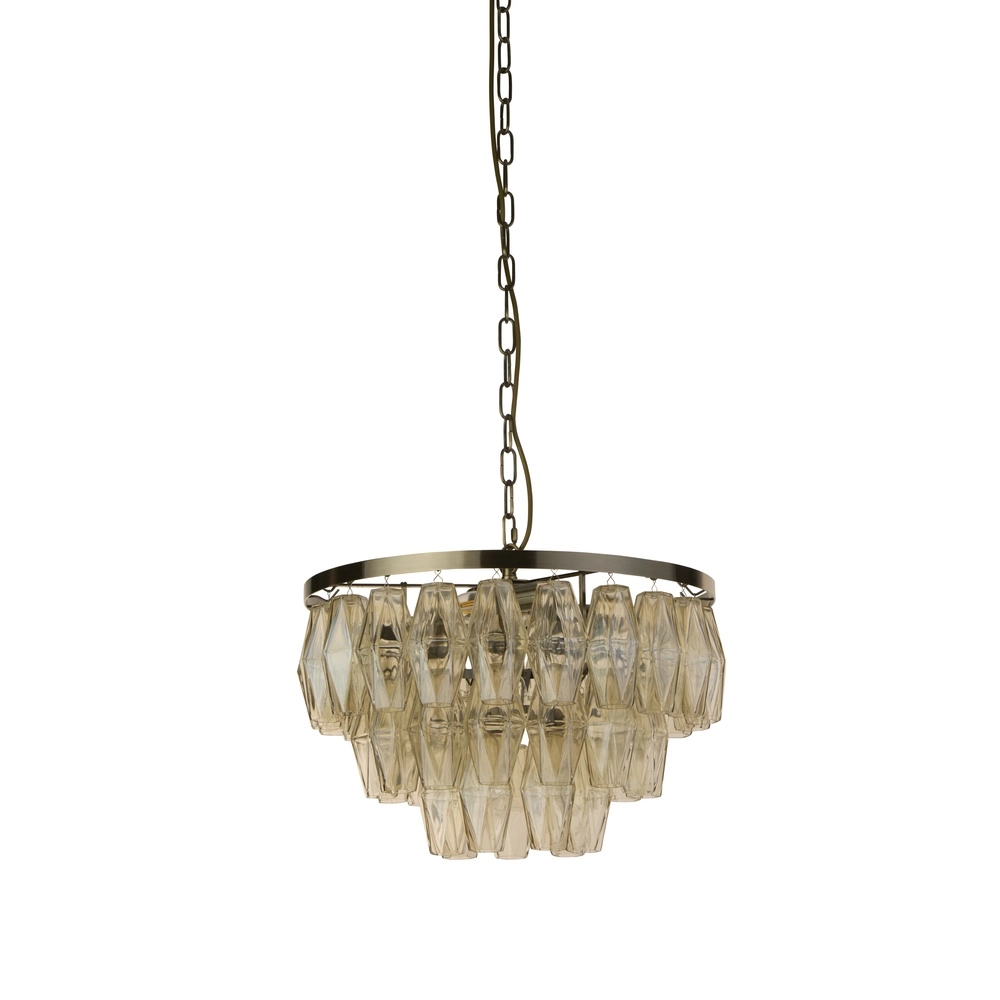 Pendant lamp Alba antique brass Ø 48cm