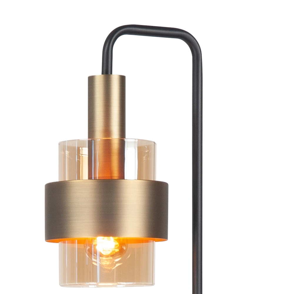 Floor lamp Marrone black with copper bronze Highlight 8718379051289